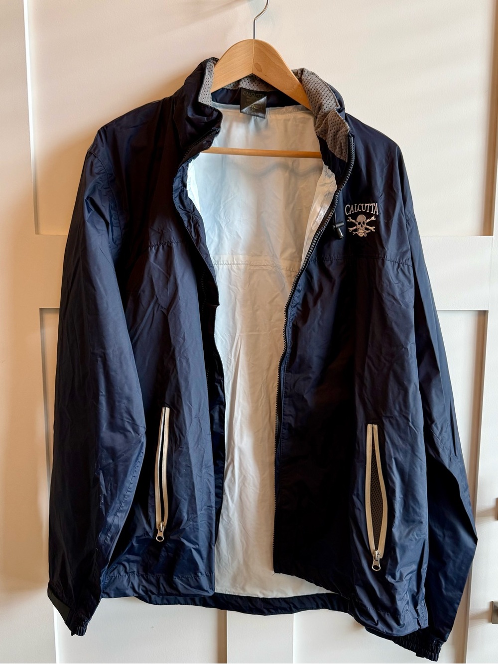Men's Navy Lightweight Windbreaker Jacket